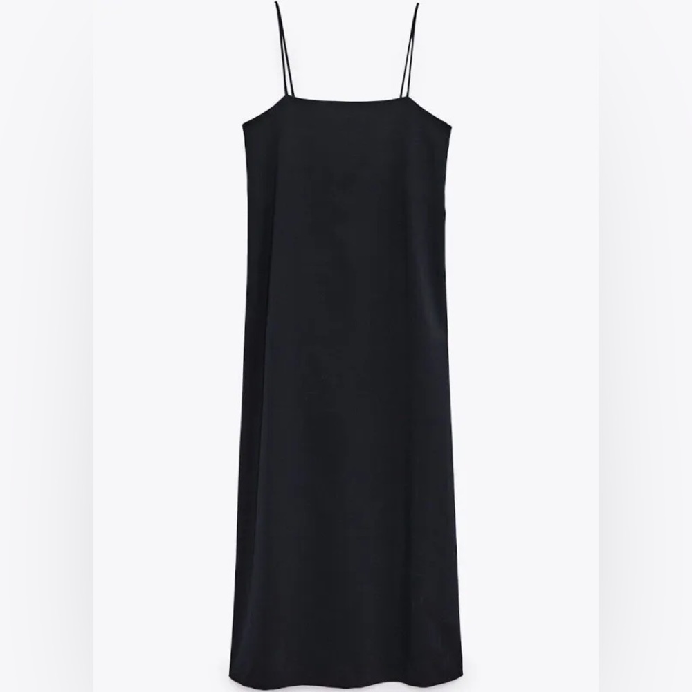 NWOT // Zara - Navy Strappy Maxi Dress
